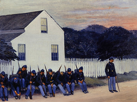 Dawn Before Gettysburg 1934 - Edward Hopper reproduction oil painting