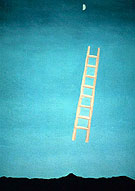 Ladder to the Moon 1958 - Georgia O'Keeffe reproduction oil painting