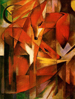 Foxes 1913 - Franz Marc reproduction oil painting