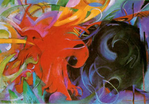 Fighting Forms 1914 - Franz Marc reproduction oil painting