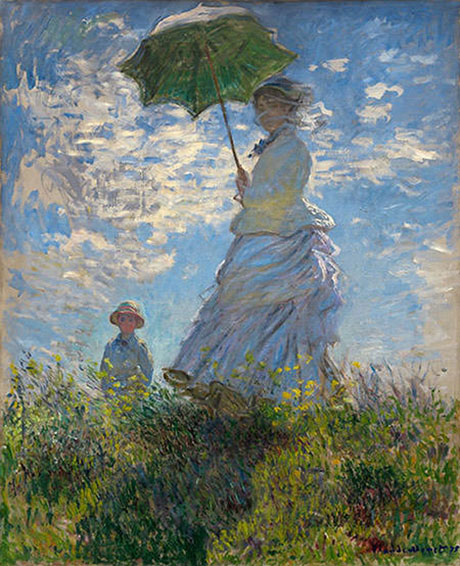 The Walk Lady with a Parasol 1875 - Claude Monet reproduction oil painting