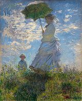 The Walk Lady with a Parasol 1875 - Claude Monet