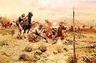 When Horse Flesh Comes High - Charles M Russell reproduction oil painting