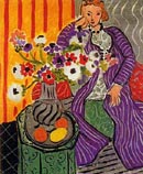 Purple Robe and Anemones 1937 - Henri Matisse reproduction oil painting