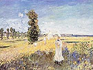 La Promenade Argenteuil - Claude Monet reproduction oil painting
