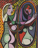 Girl before a Mirror 1932 - Pablo Picasso reproduction oil painting