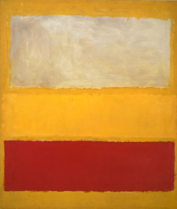 No 13 White Red on Yellow - Mark Rothko reproduction oil painting