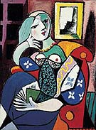 Woman with Book 1932 - Pablo Picasso reproduction oil painting