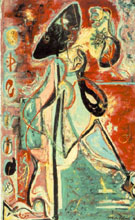 The Moon Woman 1942 - Jackson Pollock reproduction oil painting