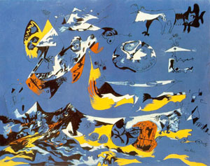 Blue (Moby Dick) 1943 - Jackson Pollock reproduction oil painting