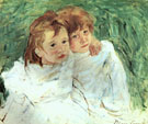Sisters - Mary Cassatt reproduction oil painting