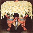 Calla Lily Vendor El Vendedor de Alcatraces - Diego Rivera