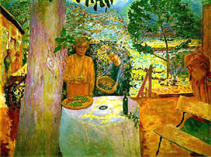 The Terrace at Vernon - Pierre Bonnard reproduction oil painting