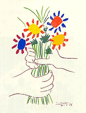 Le Bouquet - Pablo Picasso reproduction oil painting