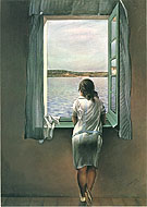 Girl Standing at the Window 1925 - Salvador Dali