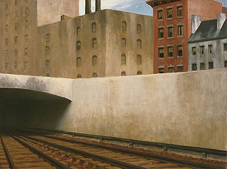 Approaching the City - Edward Hopper reproduction oil painting