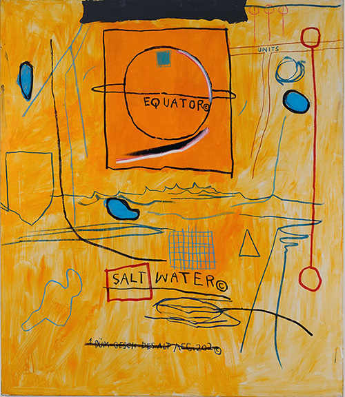 Big Sun - Jean-Michel-Basquiat reproduction oil painting