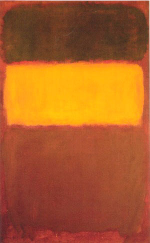 No 7 Orange and Chocolate - Mark Rothko reproduction oil painting