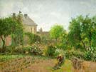 Artist`s Garden at Eragny - Camille Pissarro reproduction oil painting