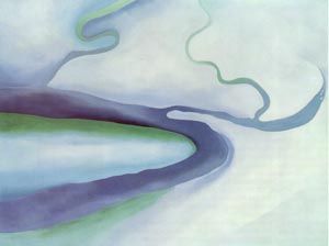 It was Blue and Green 1960 - Georgia O'Keeffe reproduction oil painting