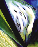 Blue and Green Music 1919 - Georgia O'Keeffe reproduction oil painting
