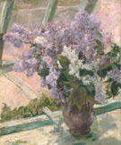 Lilacs in a Window 1880 - Mary Cassatt