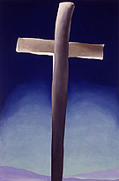 Grey Cross with Blue - Georgia O'Keeffe