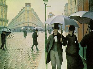 Paris Street Rainy Day 1877 - Gustave Caillebotte reproduction oil painting