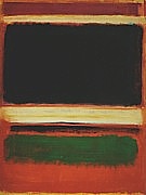 No 3 13 Magenta Black Green On Orange 1949 - Mark Rothko