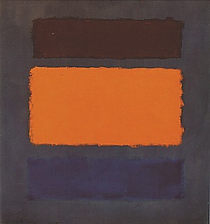 Untitled 1963 Brown Orange Blue on Maroon - Mark Rothko reproduction oil painting