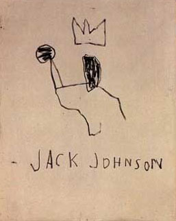 Jack Johnson 1982 - Jean-Michel-Basquiat reproduction oil painting