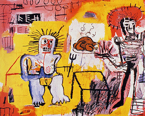 Arroz Con Pollo 1981 - Jean-Michel-Basquiat reproduction oil painting