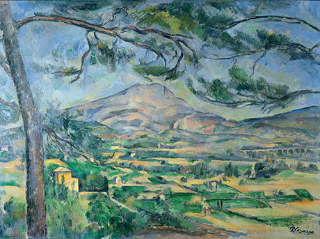 Mont Sainte-Victoire with Large Pine c1885 - Paul Cezanne reproduction oil painting