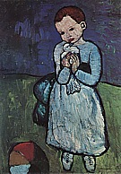 Child Holding a Dove 1901 - Pablo Picasso reproduction oil painting