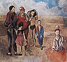 Family of Saltimbanques 1905 - Pablo Picasso reproduction oil painting