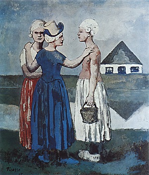 Three Dutch Girls 1905 - Pablo Picasso reproduction oil painting