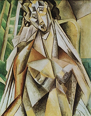 Nude in an Armchair (Seated Woman) 1909 - Pablo Picasso reproduction oil painting