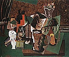 Still Life 'Vive La France' 1914-15 - Pablo Picasso reproduction oil painting
