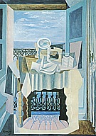 Open Window at St. Raphael 1919 - Pablo Picasso reproduction oil painting