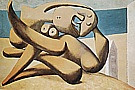 Figures by the Sea (The Kiss) 1931 - Pablo Picasso