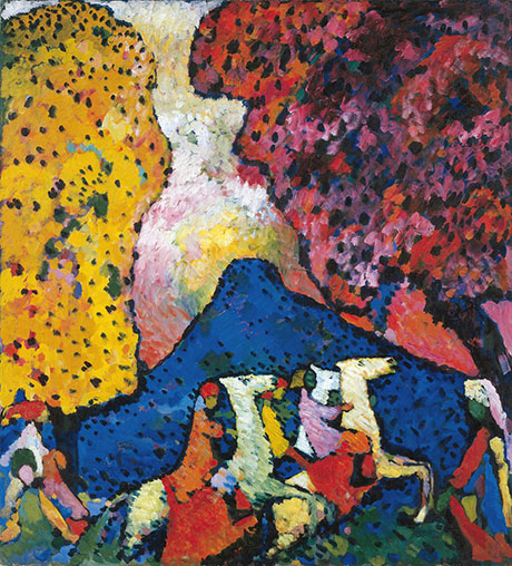 Blue Mountain 1908 - Wassily Kandinsky reproduction oil painting