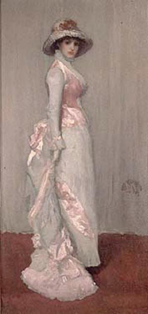 Harmony in Pink and Gray, Valerie, Lady Meux 1881 - James McNeill Whistler reproduction oil painting