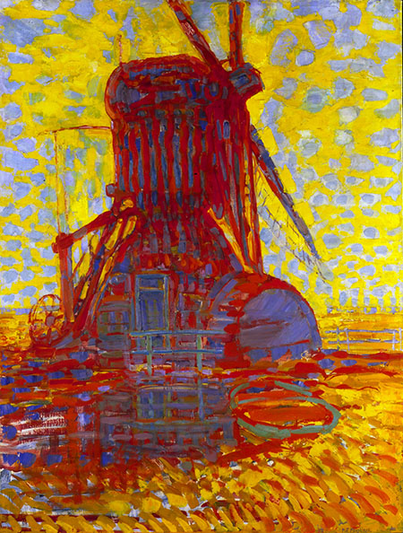 Windmill in Sunlight 1908 - Piet Mondrian reproduction oil painting