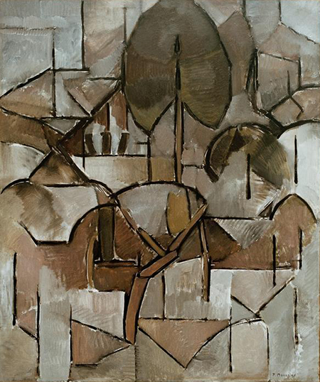 Landscape with Trees 1911 - Piet Mondrian reproduction oil painting