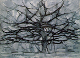 The Grey Tree 1912 - Piet Mondrian reproduction oil painting