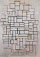Composition No 6 1914 - Piet Mondrian reproduction oil painting