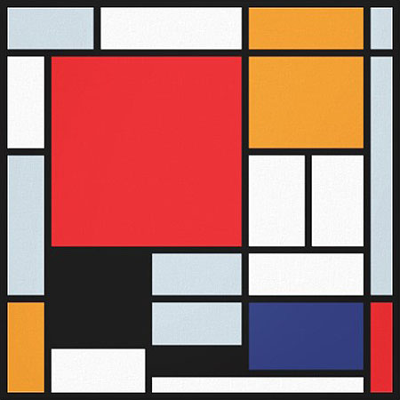 Composition with Red Yellow Blue and Black 1921 - Piet Mondrian reproduction oil painting