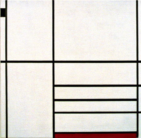 Composition with Red and Black 1936 - Piet Mondrian reproduction oil painting
