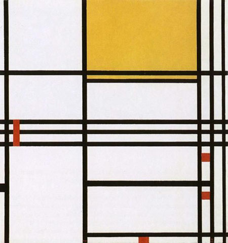 Composition with Black White Yellow and Red c1939 - Piet Mondrian reproduction oil painting