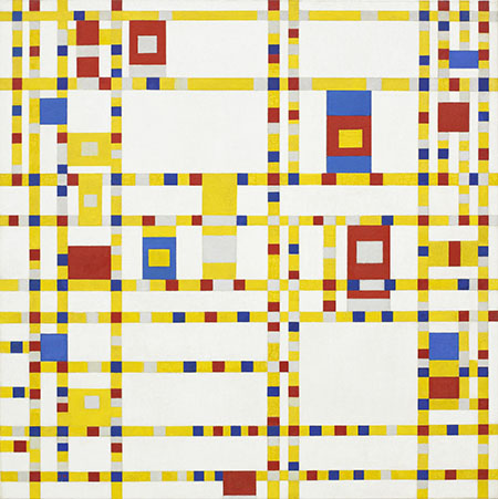 Broadway Boogie Woogie c1942 - Piet Mondrian reproduction oil painting